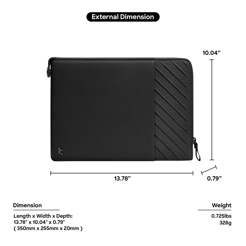 Tomtoc Voyage-A10 Laptop Sleeve for MB 12" to 14" - XtraSure | Apple Authorized Reseller in Myanmar