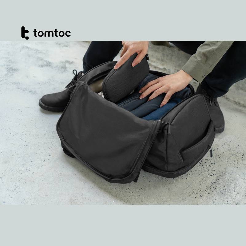 Tomtoc Navigator-A82 Travel Laptop Backpack 17″ (Black) - XtraSure | Apple Authorized Reseller in Myanmar