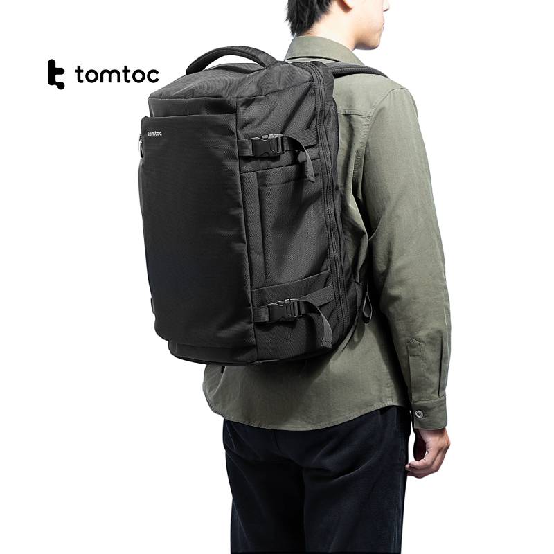 Tomtoc Navigator-A82 Travel Laptop Backpack 17″ (Black) - XtraSure | Apple Authorized Reseller in Myanmar