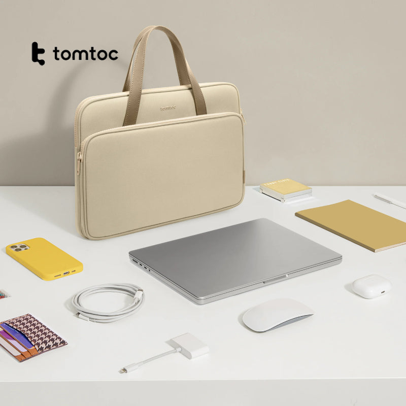 Tomtoc TheHer Laptop Shoulder Bag for MB 12" to 14" (2016-2022) - XtraSure | Apple Authorized Reseller in Myanmar