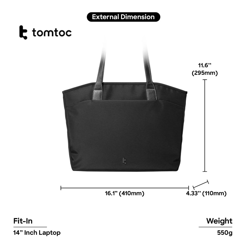 Tomtoc Versatile-T23 Laptop Tote Bag 14" (10L) - XtraSure | Apple Authorized Reseller in Myanmar