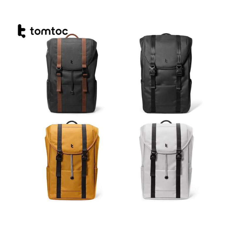 Tomtoc VintPack-TA1 22L Laptop Backpack 15.6″ - XtraSure | Apple Authorized Reseller in Myanmar