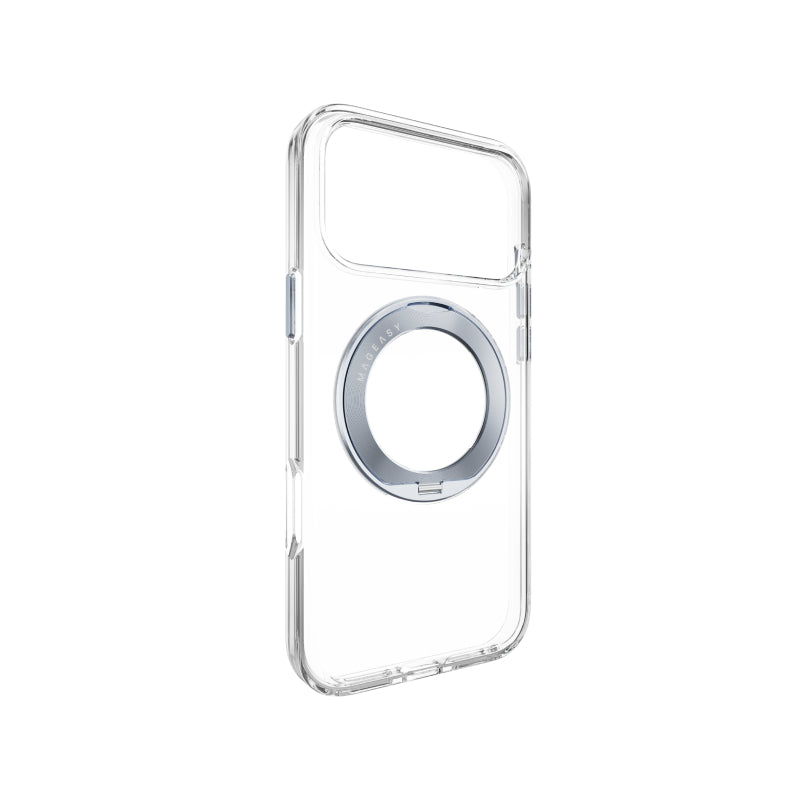 MagEasy Bright 360 M Never Yellowing Rotating Ring Protective Clear Case For iPhone 18 Series