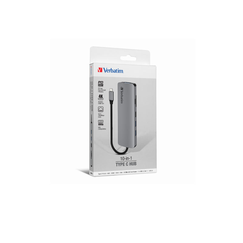 Verbatim Type C Hub (10 in 1)