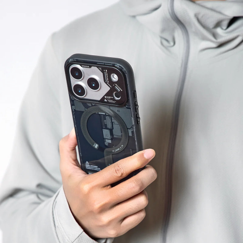 Wakcas Frosted Circuit Design MagSafe Case for iPhone 18 Series
