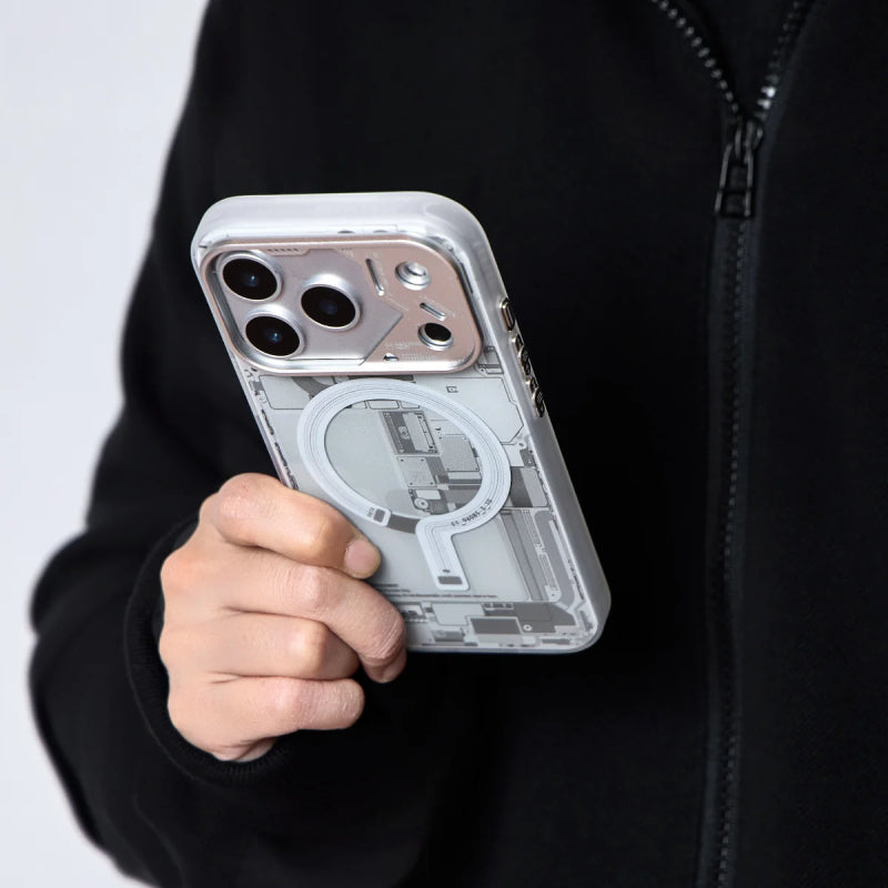 Wakcas Frosted Circuit Design MagSafe Case for iPhone 18 Series