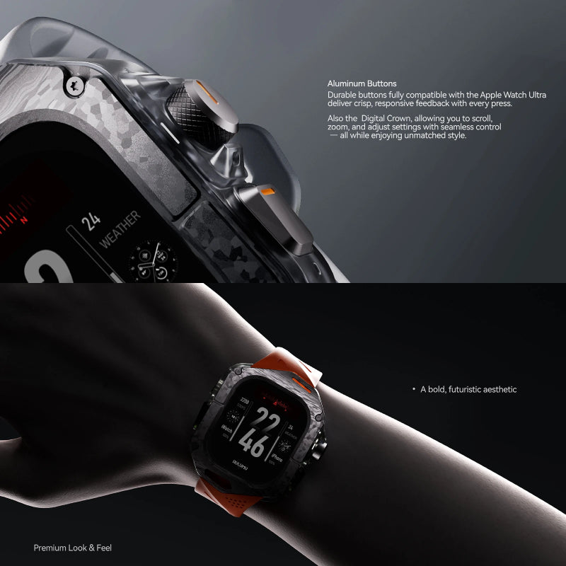 AULUMU A01 case with Carbon Fiber Cover (49mm)