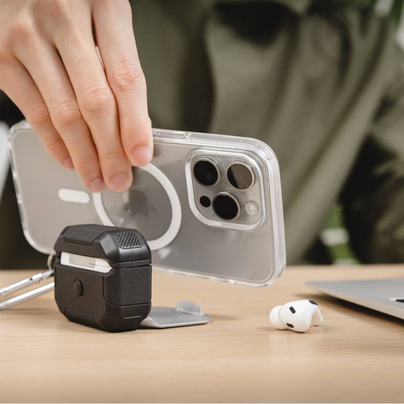 SwitchEasy Defender+ Rugged Protective Case with Phone Stand for AirPods Pro/ AirPods Pro 2 - XtraSure | Apple Authorized Reseller in Myanmar
