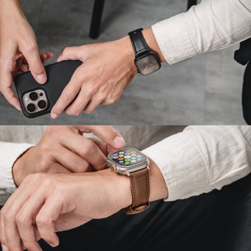 MagEasy Nappa Calfskin Leather Apple Watch Band (44/45/46/49mm) - XtraSure | Apple Authorized Reseller in Myanmar