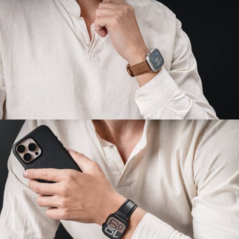 MagEasy Nappa Calfskin Leather Apple Watch Band (44/45/46/49mm) - XtraSure | Apple Authorized Reseller in Myanmar