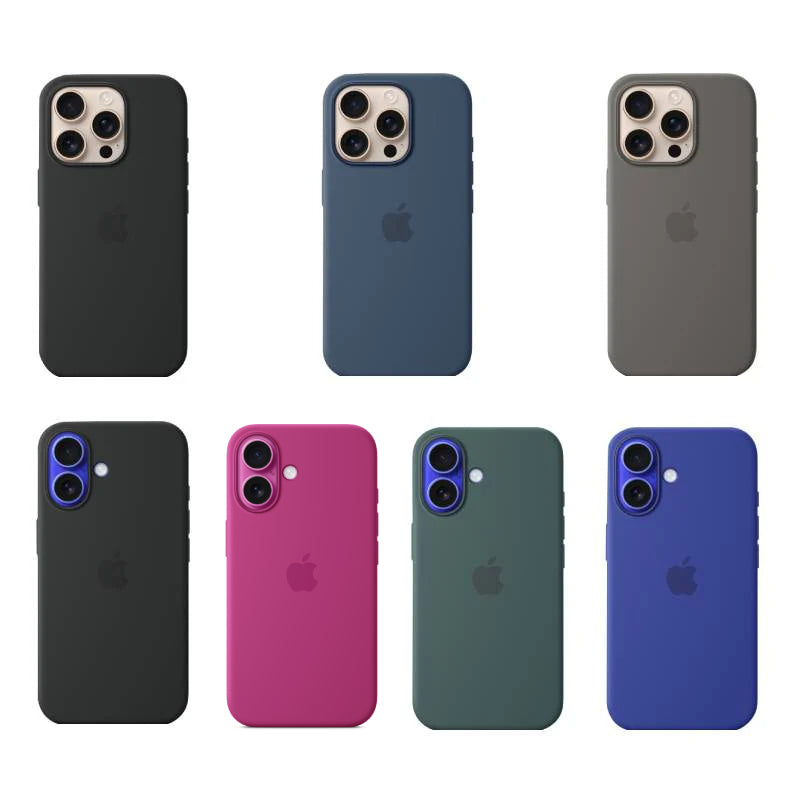 Apple Silicon Case with MagSafe For iPhone 16 Series