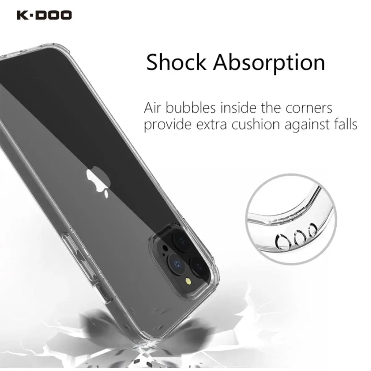 K-Doo Guardian Case for iPhone 11/11 Pro (Clear)