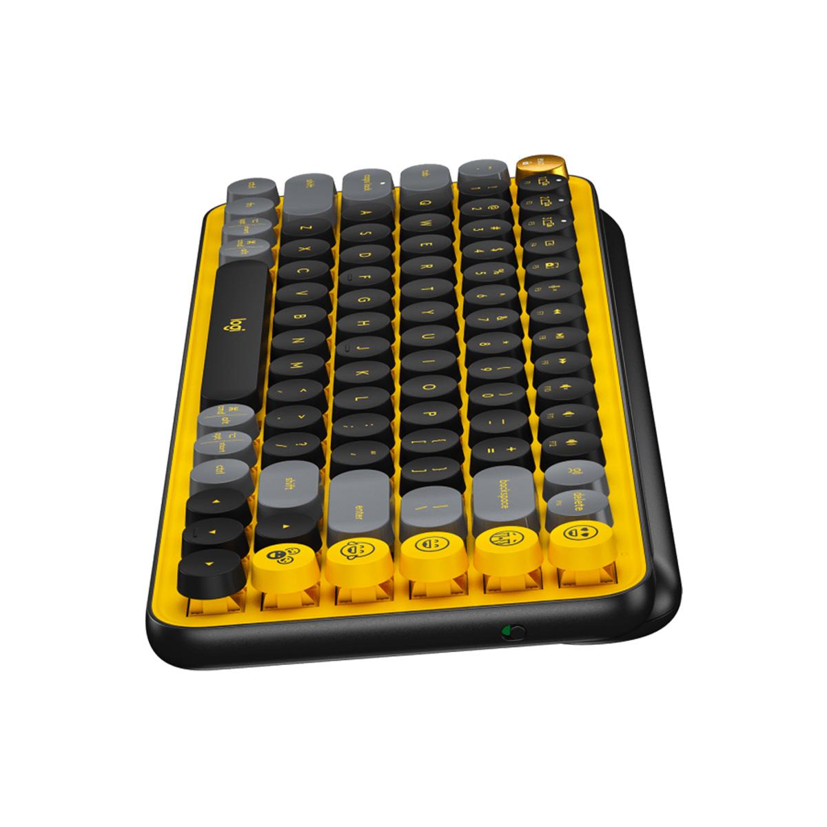 Logitech POP Keys Wireless Mechanical Keyboard with Customizable Emoji Keys
