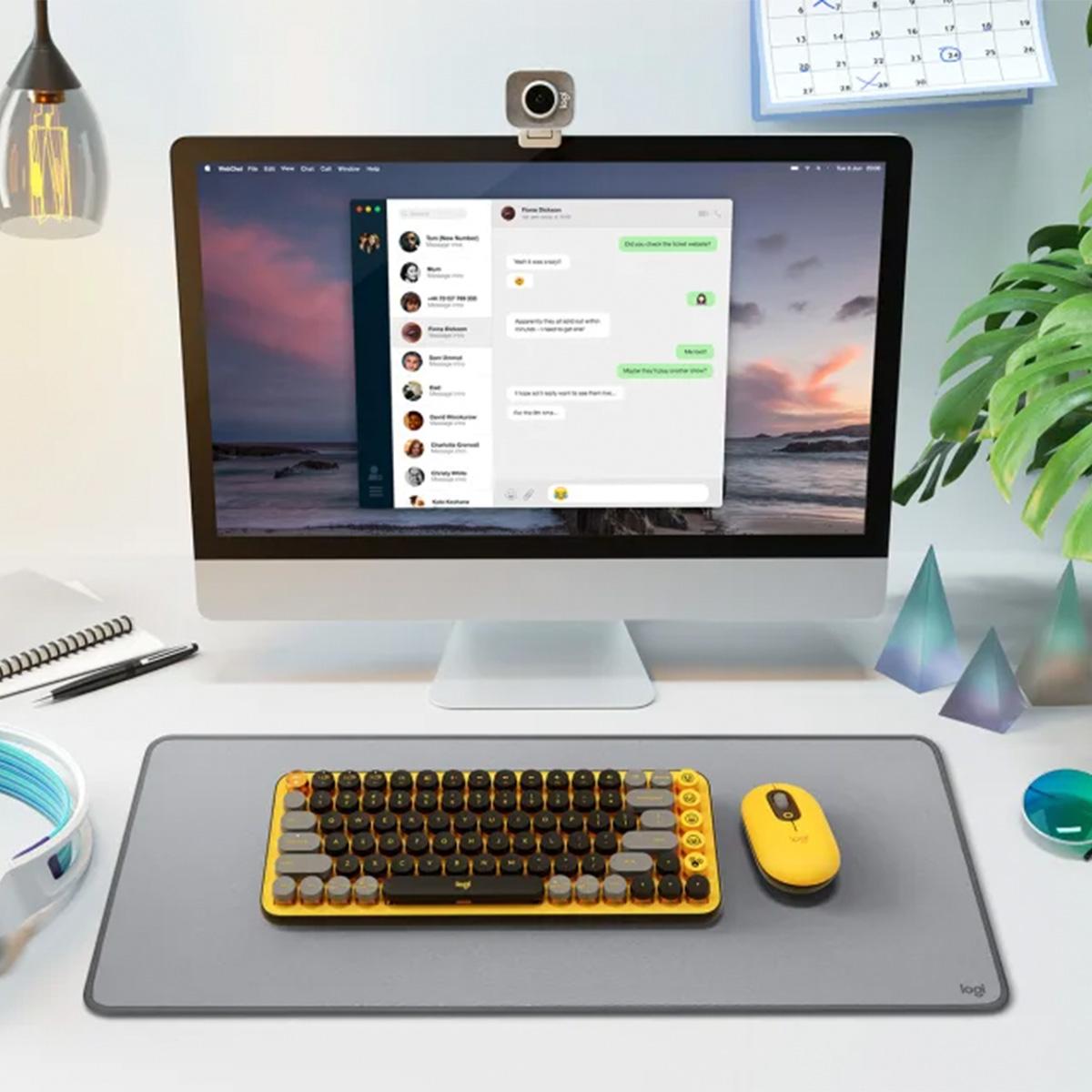 Logitech POP Keys Wireless Mechanical Keyboard with Customizable Emoji Keys