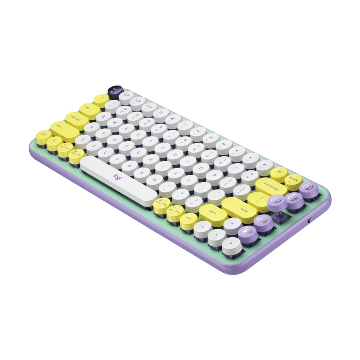 Logitech POP Keys Wireless Mechanical Keyboard with Customizable Emoji Keys