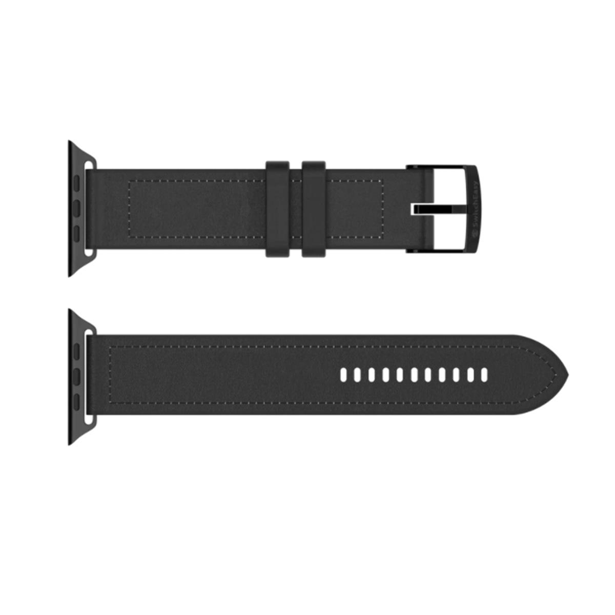 SwitchEasy Hybrid Leather Watch Band For Apple Watch 1 to 6/SE(38/40/42/44mm), 7(41/45/49mm)