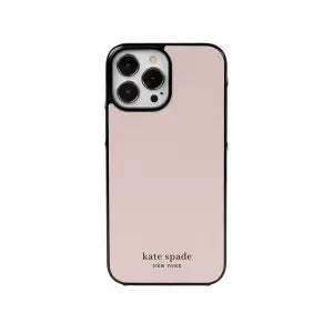 Kate Spade New York Protective Hardshell Case for iPhone 12 Pro Max/ 13 Pro Max (Pale Vellum Black)