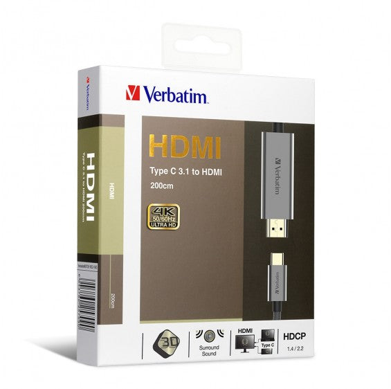 Verbatim Type C to HDMI 4K Cable (Gray)