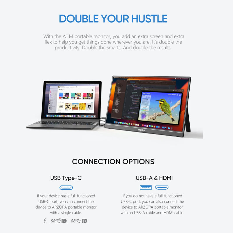 ARZOPA A1M 17.3 inch Portable Monitor
