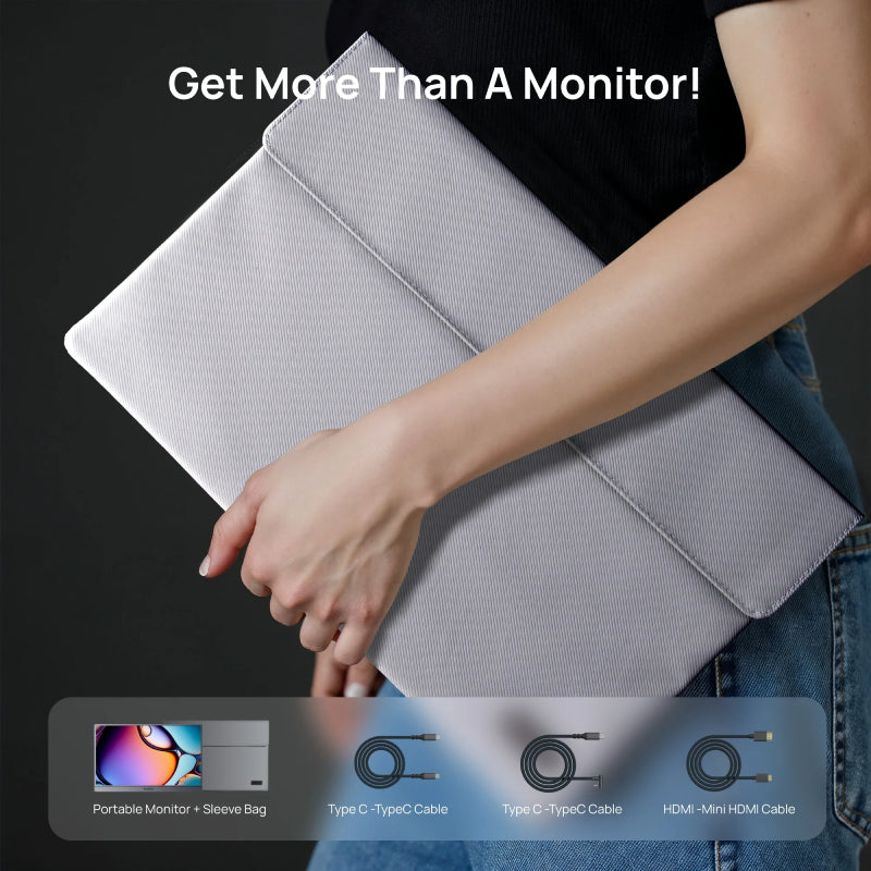 ARZOPA Z3FC 16.1 inch Portable Monitor with Sleeve Bag