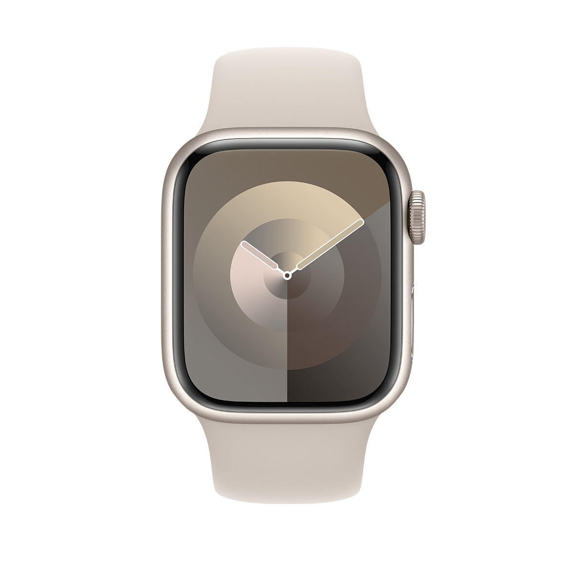 Apple Watch Series 9 GPS, 41 mm Starlight Aluminium Case with Starlight Sport Band – MR8U3 (M/L)