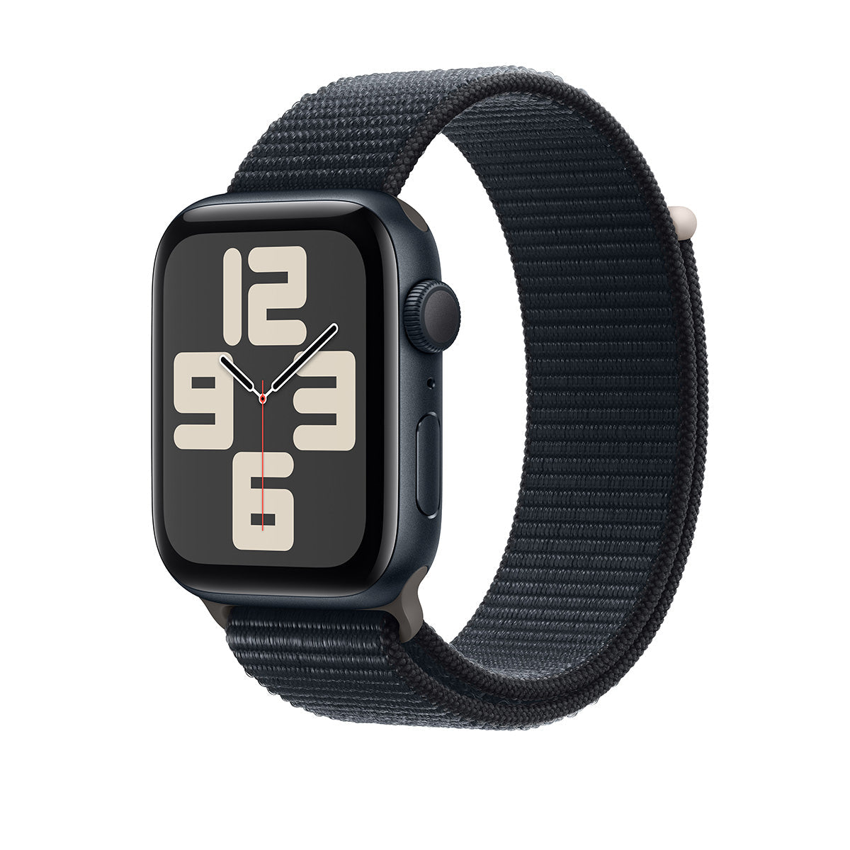 Apple Watch Series SE 2nd Gen GPS, 44mm Midnight Aluminium Case with Midnight Sport Loop – MREA3 (New)
