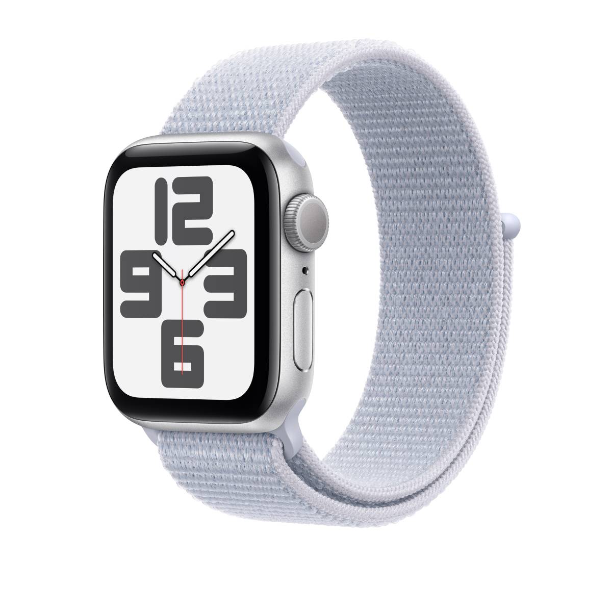 Apple Watch Series SE 2nd Gen GPS, 40mm Silver Aluminium Case with Blue Cloud Sport Loop – MXEE3 (2024)