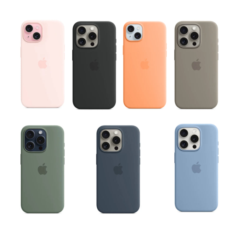 Apple Silicone Case with MagSafe For iPhone 15 Series