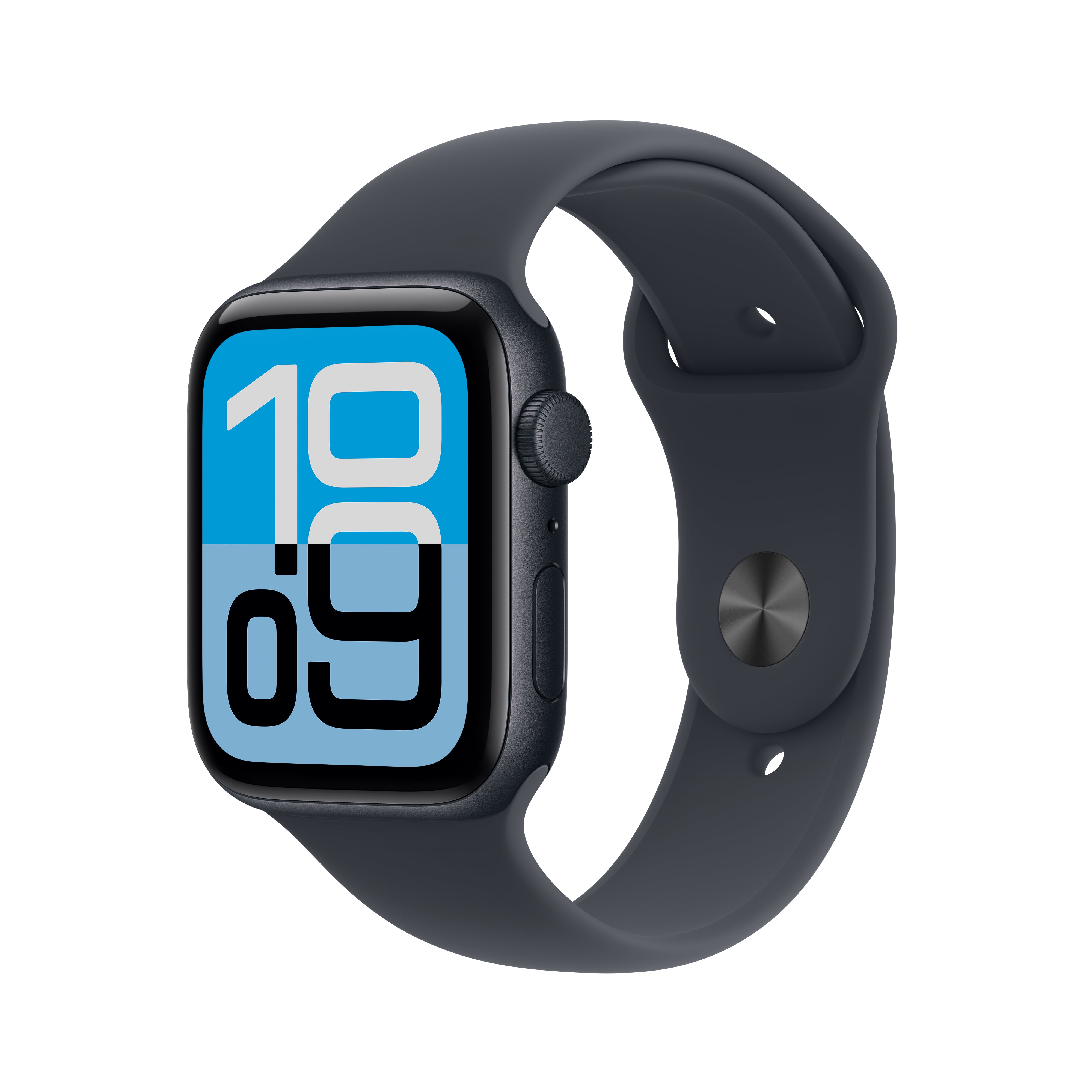Apple Watch SE 3 GPS, 44mm Midnight Aluminium Case with Midnight Sport Band – MEHQ4 (M/L)
