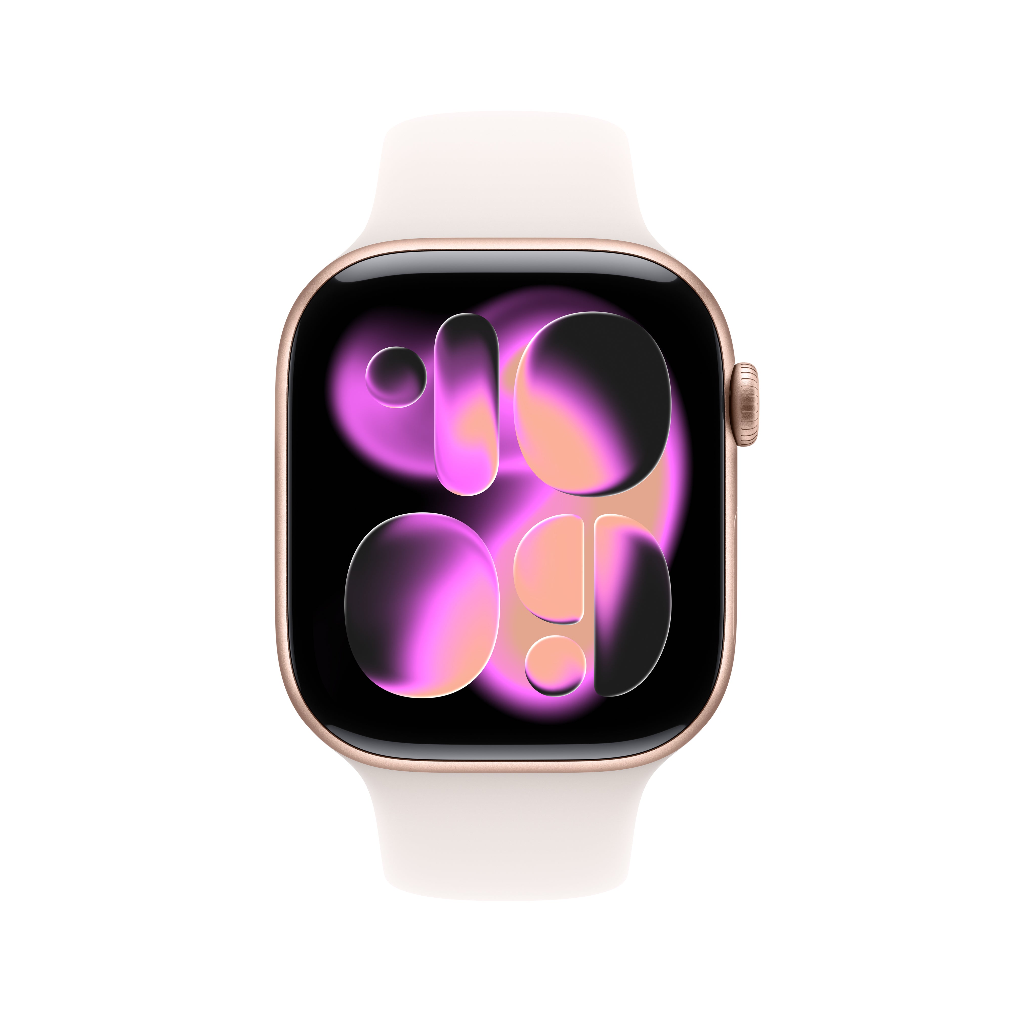 Apple Watch Series 11 GPS, 42 mm Rose Gold Aluminium Case with Light Blush Sport Band – MEU04 (S/M)