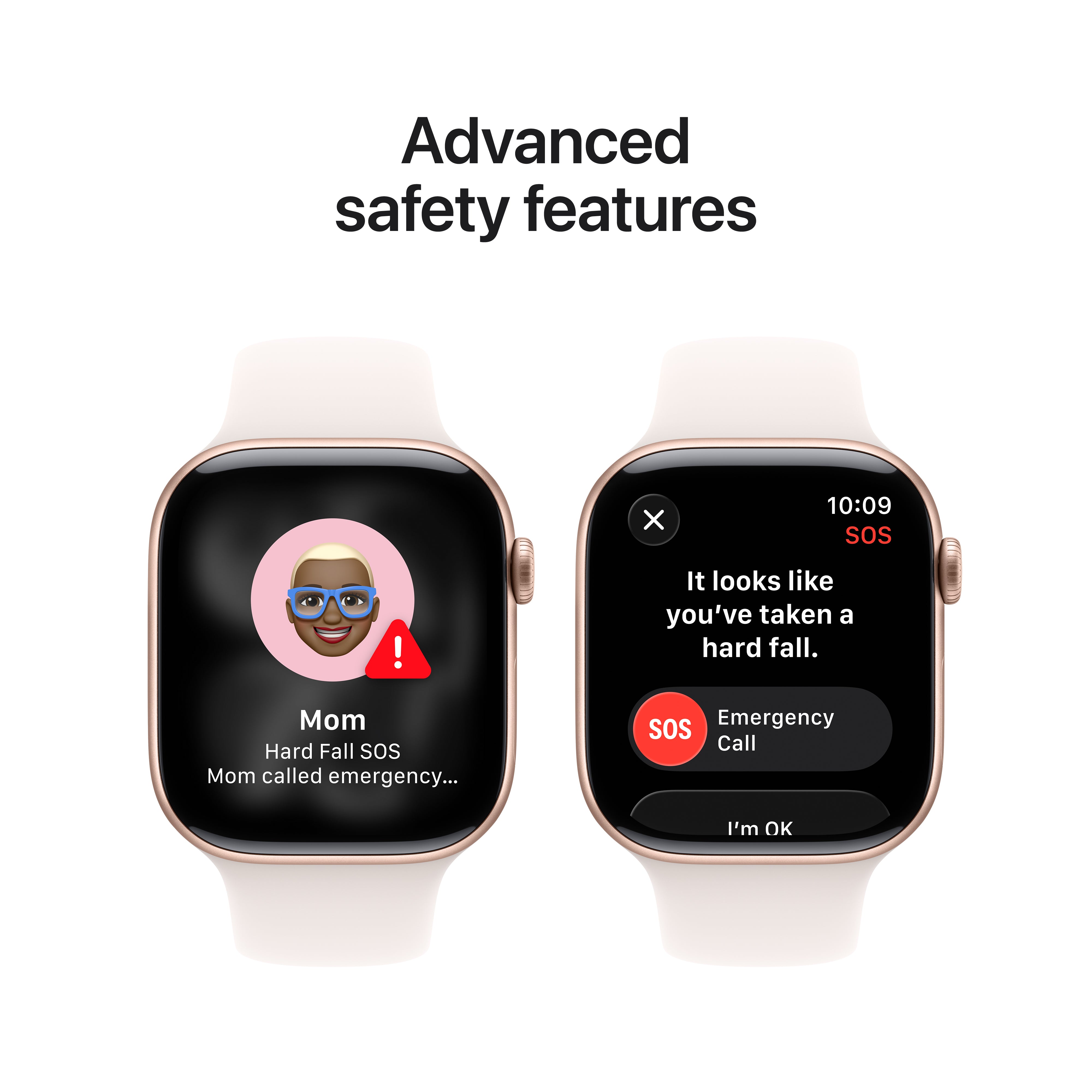 Apple Watch Series 11 GPS, 42 mm Rose Gold Aluminium Case with Light Blush Sport Band – MEU04 (S/M)