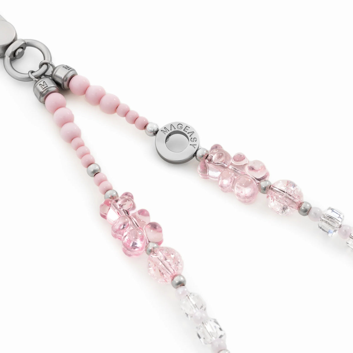 MagEasy Beaded Wrist Strap + Strap Card (Snap Hook (with Strap Card))