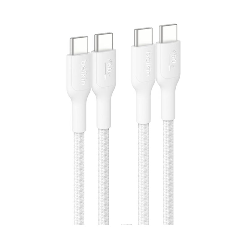 Belkin Boost Charge Pro Braided USB-C to USB-C Cable (2m - 2pk)