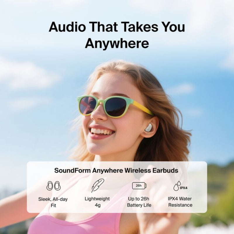 Belkin SoundForm Anywhere True Wireless Earbuds
