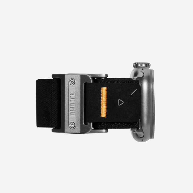 AULUMU A11 band for Apple Watch, Silver buckle 3D Woven Herringbone with Letter M (42/44/45/46/49mm)