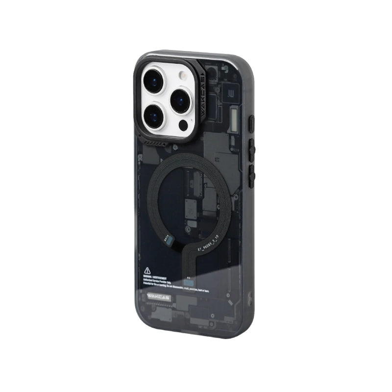 Wakcas Frosted Circuit Design MagSafe Case for iPhone 18 Series