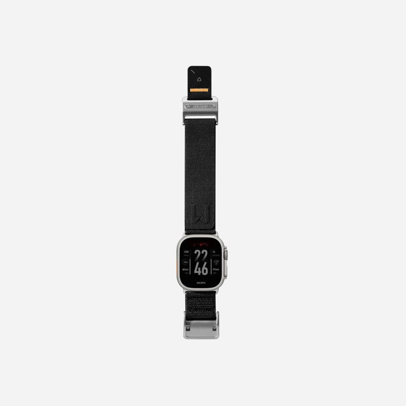 AULUMU A11 band for Apple Watch, Silver buckle 3D Woven Herringbone with Letter M (42/44/45/46/49mm)