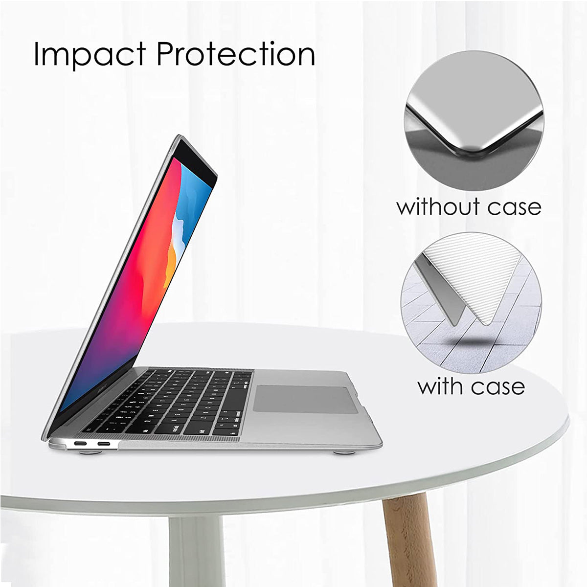 COTECi Carbon Fiber Texture PP Protective Soft Shell for Macbook Air 13.6 (2022)