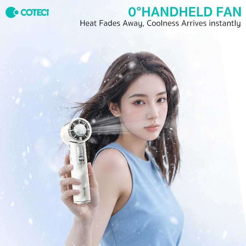 COTECi Long-Lasting Neck-Wearable 0° Handheld Fan