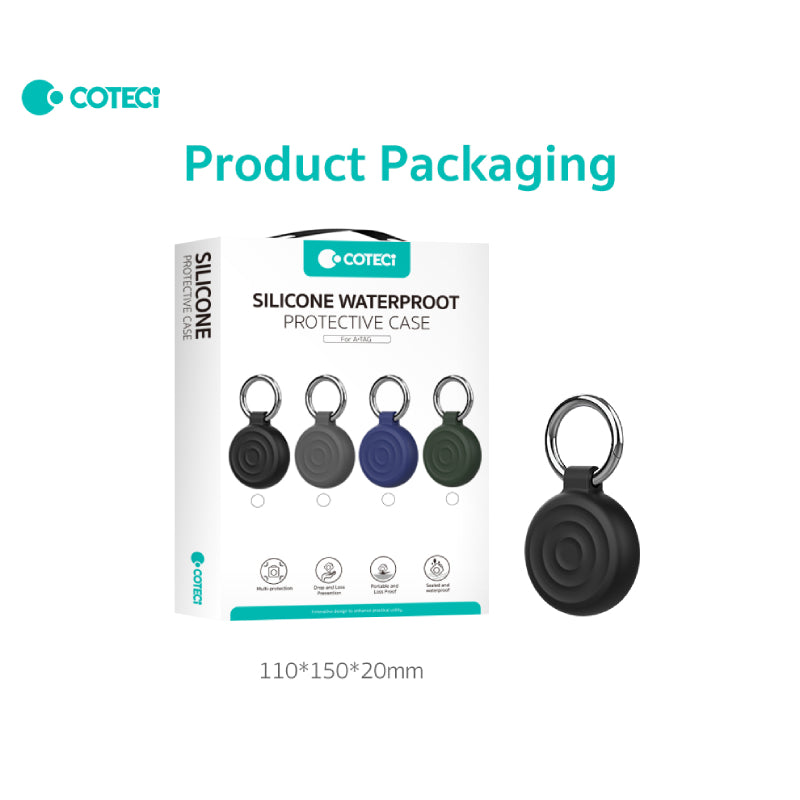 COTECi Silicone Waterproof Protective Case for Airtag