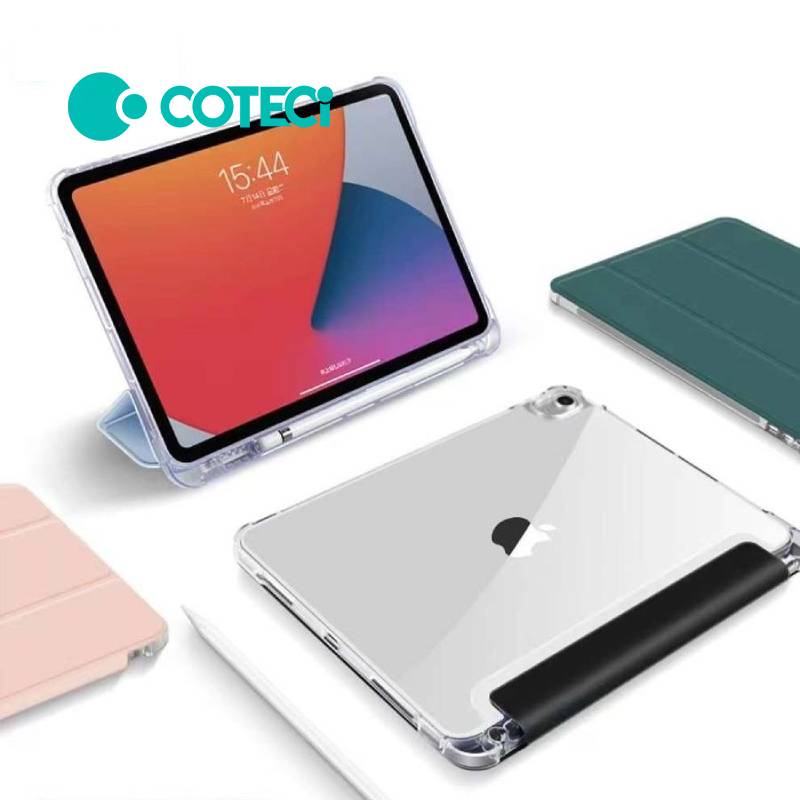 COTECi Three-fold pen slot side sticker protective case for iPad 10.2" 7/8/9