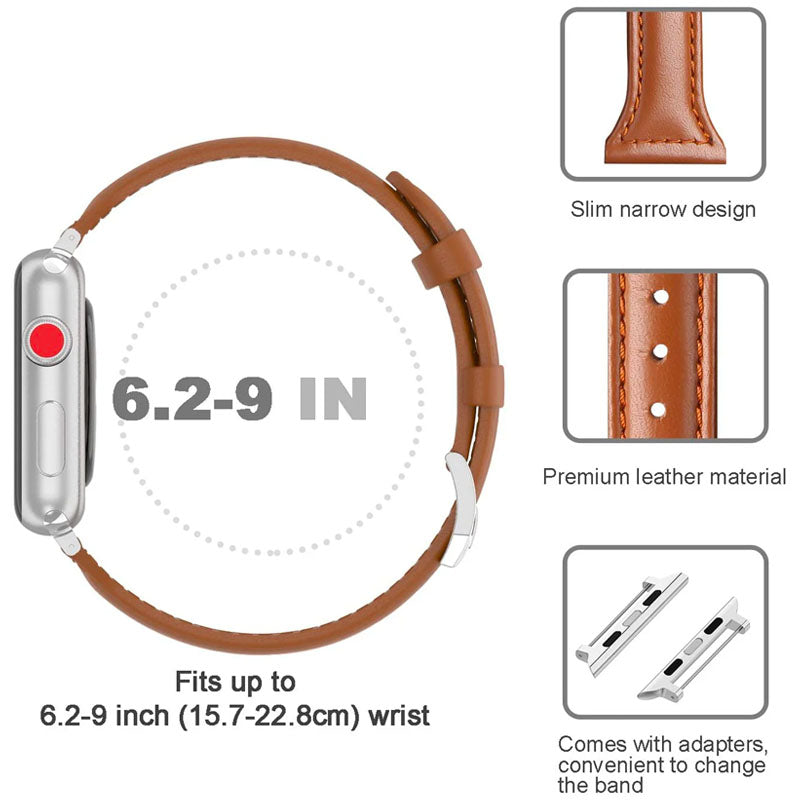 COTECi W66 Small Pretty Waist Leather Strap for Apple Watch(38mm/40mm)