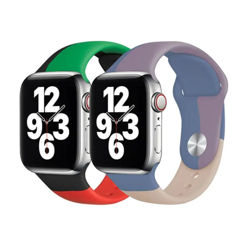 COTECi W65 Silicone Mixed Color Watch band for Apple Watch