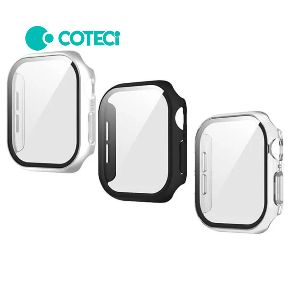 COTECi iWatch 10 PC Tempered Case for Apple Watch (42mm/46mm)