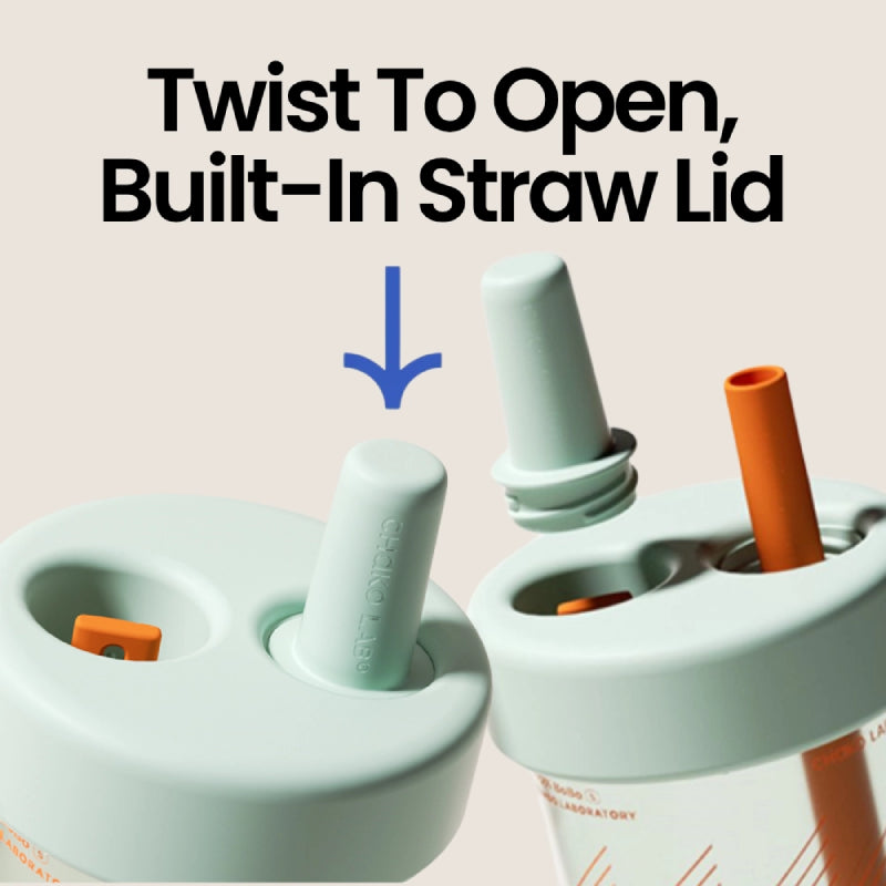 Chako Lab Bo Bo Straw Cup Plastic 450ml