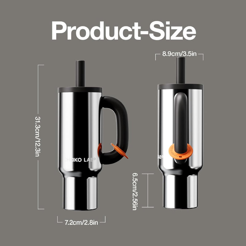Chako Lab Bawang Tumbler Stainless 1100ml (Silver & Black)