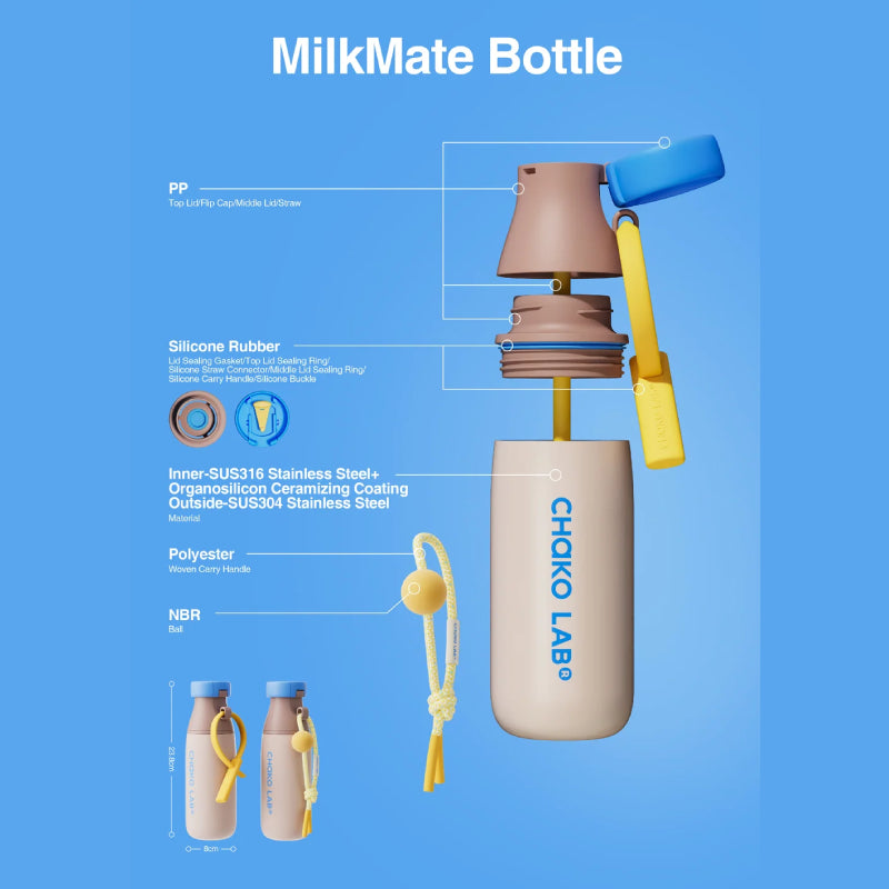 Chako Lab MilkMate Tumbler Ceramic Coating (520ml)
