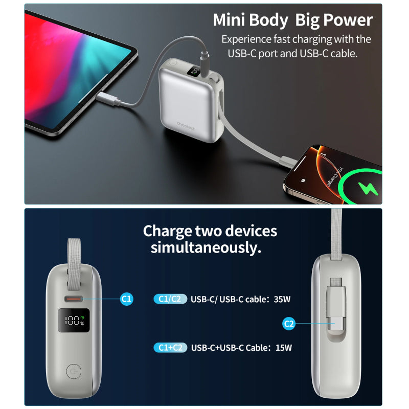 Choetech 10000 mAh 35W mini Power Bank