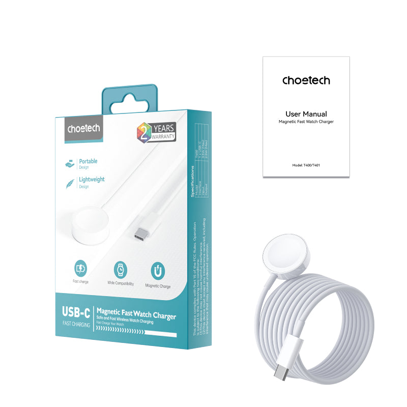 Choetech Apple Watch USB-C Wireless Charging Cable