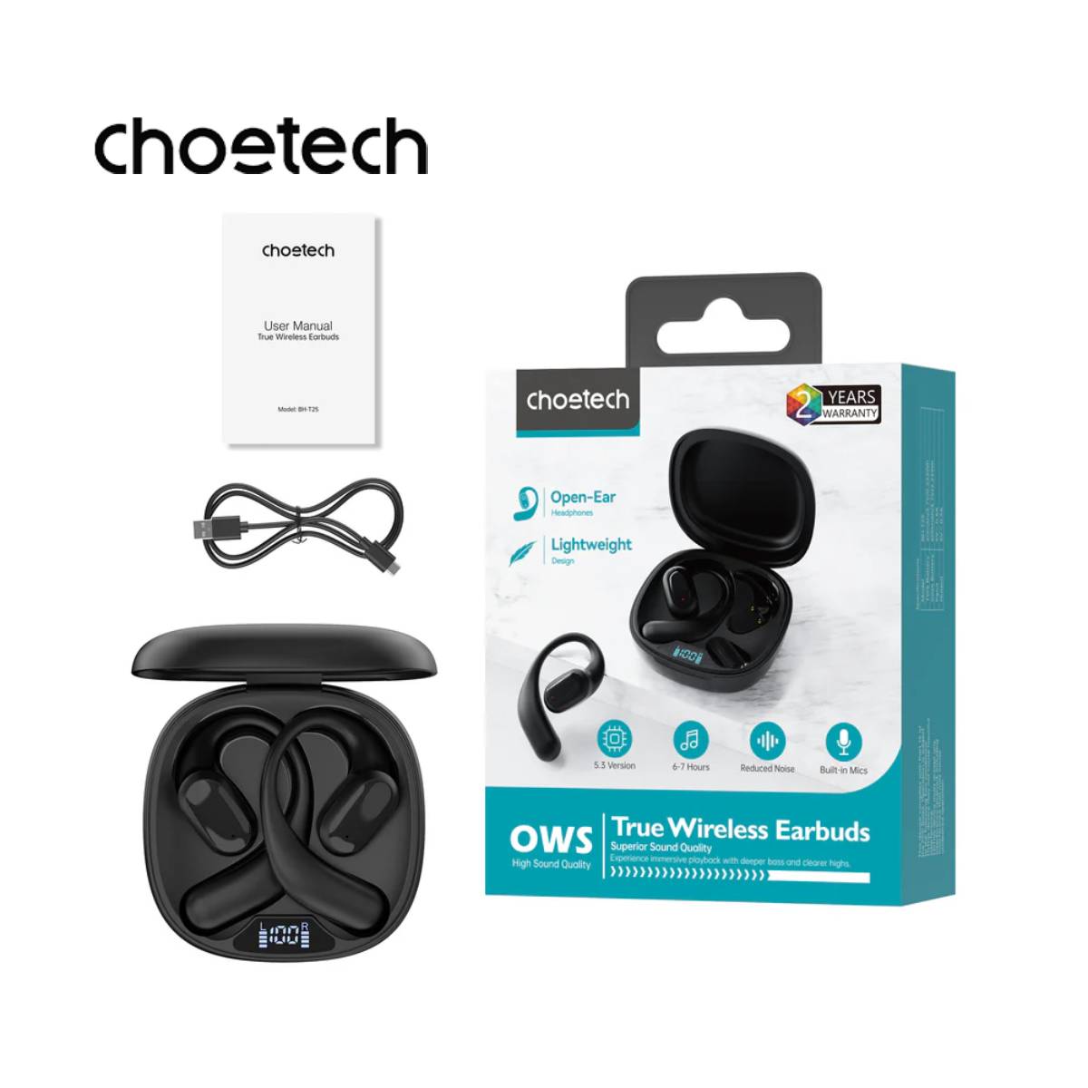 Choetech OWS True Wireless Earbuds (BH-T25)